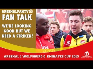 We're Looking Good But We Need A Striker!  | Arsenal 1 Wolfsburg 0 | Emirates Cup.