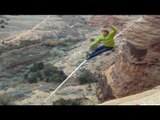 Extreme Chain Surfing - 100ft High - NO PROTECTION! : Sketchy Andy's Slacklife Ep. 4