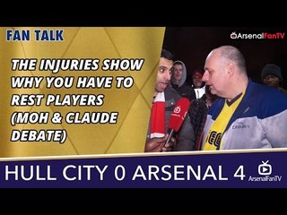 The Injuries Show Why You Have To Rest Players (Moh & Claude DEBATE)  | Hull 0 Arsenal 4