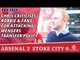 Chris Criticises Robbie & Fans For Attacking Wengers Transfer Policy | Arsenal 2 Stoke 0