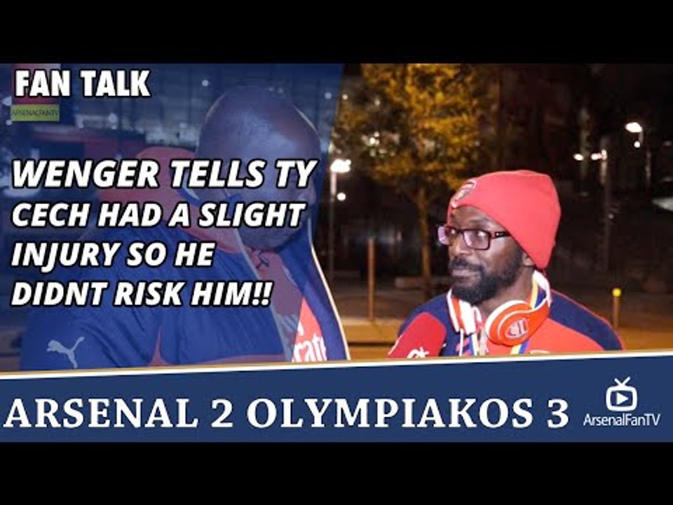 Wenger Tells TY Cech Had A Slight Injury So He Didnt Risk Him!!  | Arsenal 2 Olympiakos 3