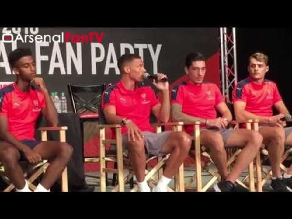 Granit Xhaka, Hector Bellerin, Ox, Kieran Gibbs & Calum Chambers Meet The Fans