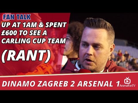 Up at 1am & Spent £600 To See A Carling Cup Team!!! (Rant) | Dinamo Zagreb 2 Arsenal 1