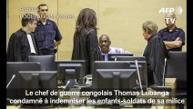 CPI: T. Lubanga condamné à 10 millions de dollars de réparations