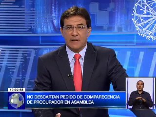 No descartan pedido de comparecencia de procurador en Asamblea