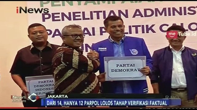 12 Parpol Ini Lolos Verifikasi Faktual dari KPU