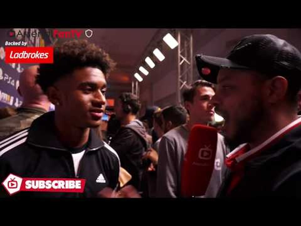 Reiss Nelson Talks About His Arsenal Debut With Troopz | FIFA 18 Launch Party