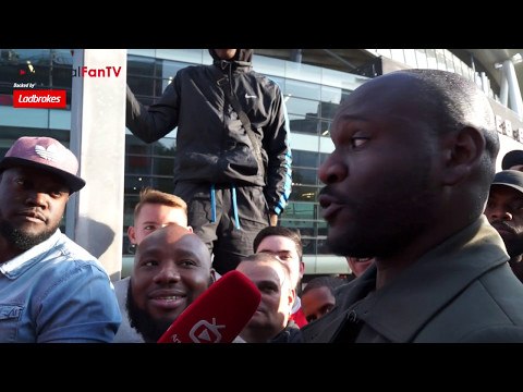 Arsenal 2-0 Man Utd | Man Utd Fan Gets Lots & Lots Of Grief From Gooners!