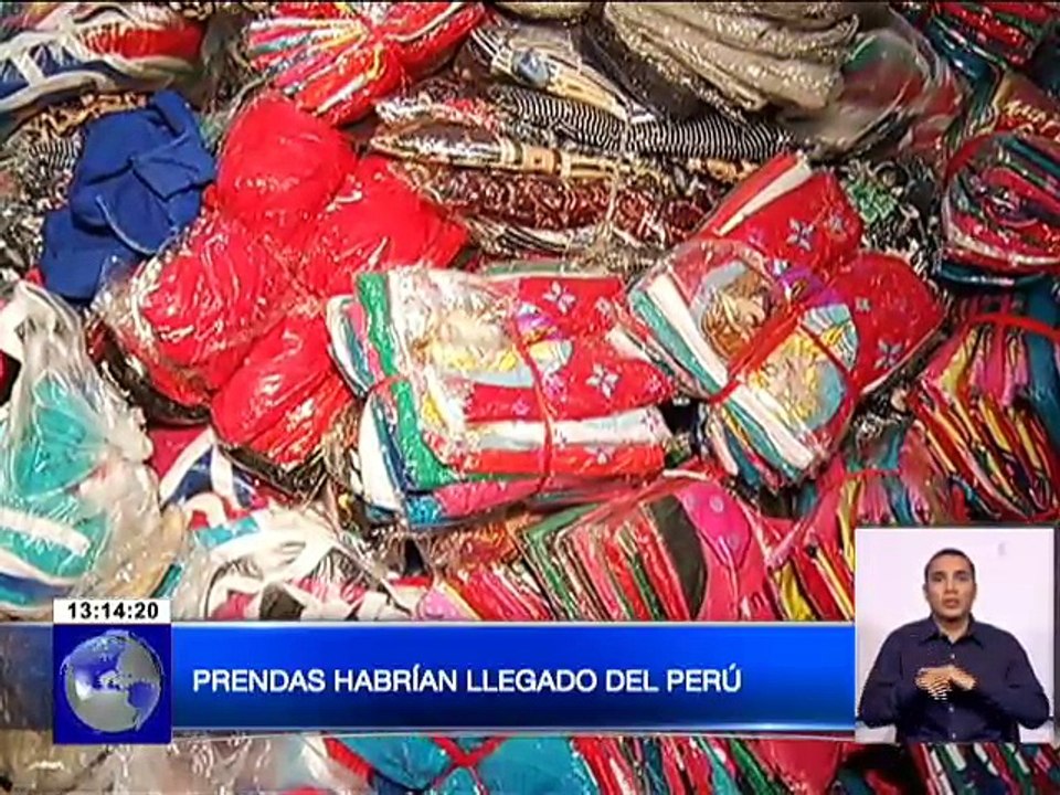 Decomisan ropa posiblemente de contrabando