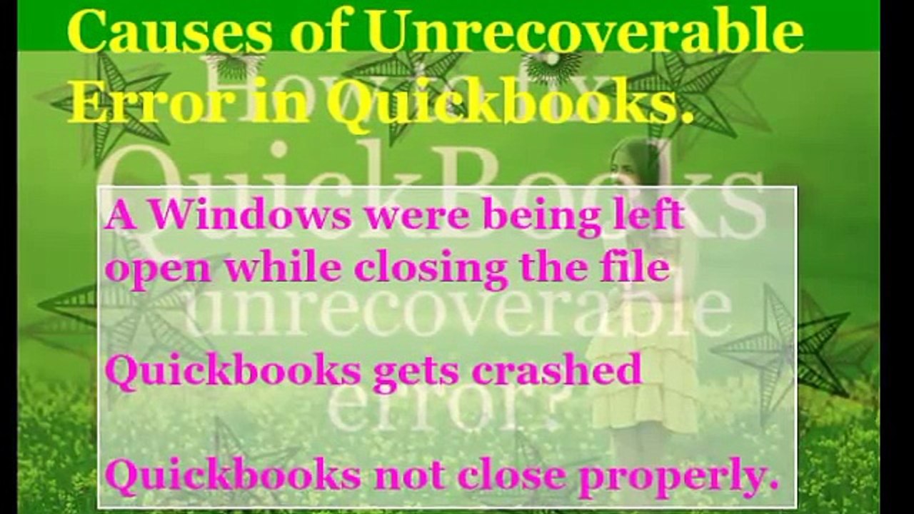 How to Fix QuickBooks error (QuickBooks Not Working)1800 961 9635
