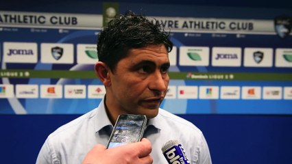 Après HAC - Niort (2-1), réaction d'Oswald Tanchot