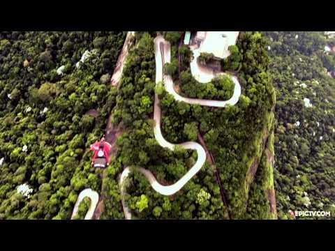 Wingsuit Flyling Under Arm of Christ The Redeemer In Rio De Janeiro | EpicTV Fresh Catch