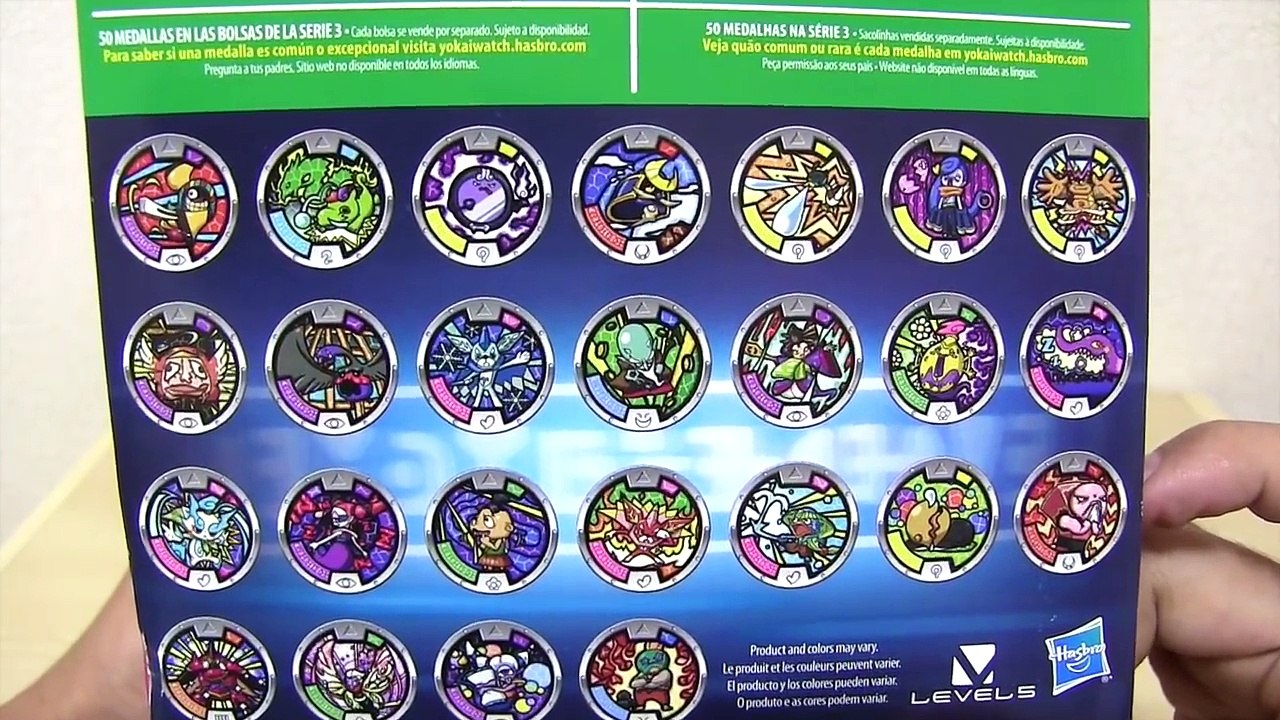 Yo-Kai Watch Series 3 YOKAI MEDALS Mystery Pack-cw4lH2uQvBA