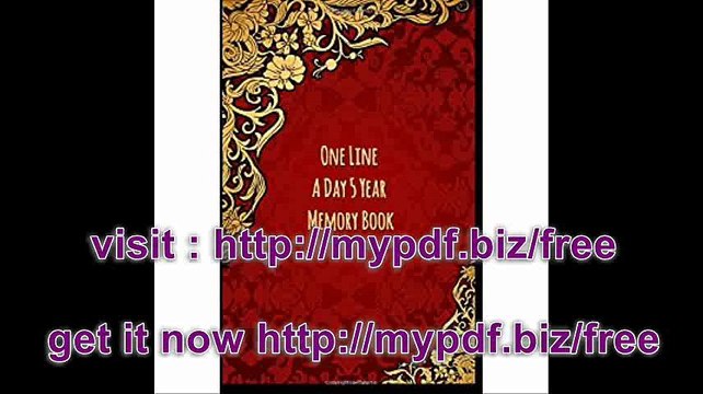 One Line A Day 5 Year Memory Book 5 Years Of Memories, Blank Date No Month, 6 x 9, 365 Lined Pages
