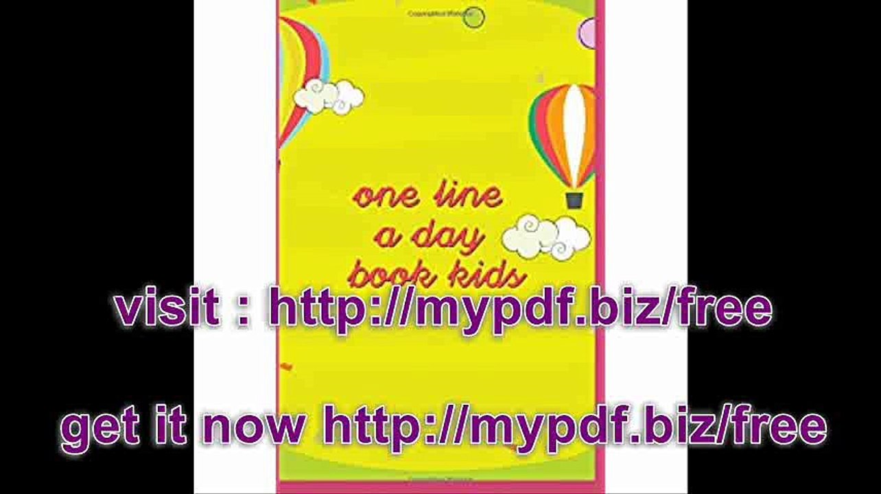 One Line A Day Book Kids 5 Years Of Memories, Blank Date No Month, 6 x 9, 365 Lined Pages