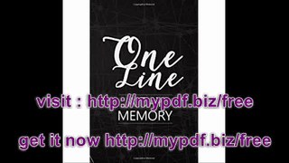 One Line A Day Memory 5 Years Of Memories, Blank Date No Month, 6 x 9, 365 Lined Pages