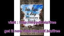 One Line A Day Memory Book 5 Years Of Memories, Blank Date No Month, 6 x 9, 365 Lined Pages
