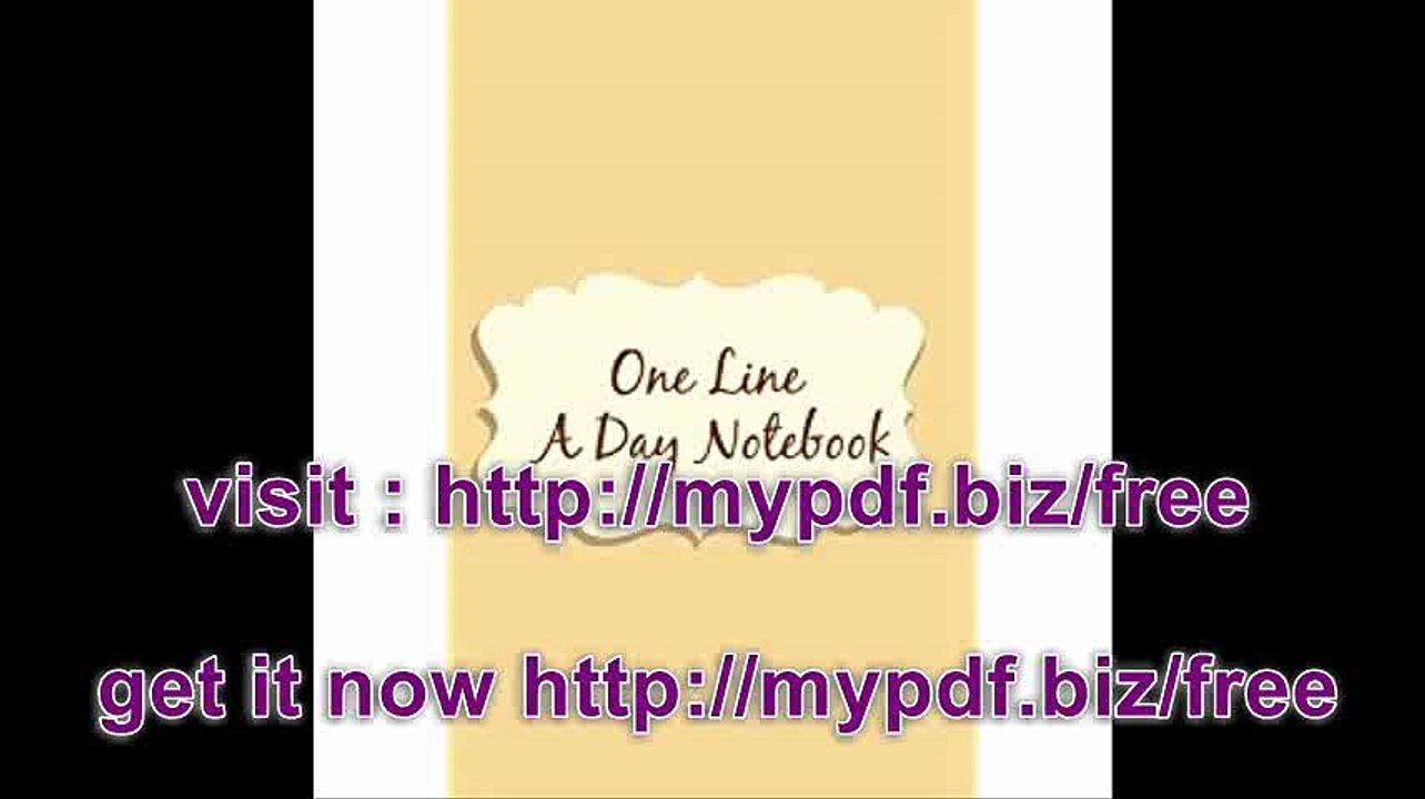 One Line A Day Notebook 5 Years Of Memories, Blank Date No Month, 6 x 9, 365 Lined Pages