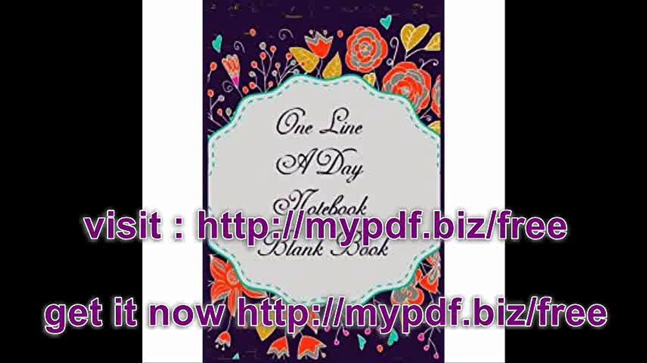 One Line A Day Notebook Blank Book 5 Years Of Memories, Blank Date No Month, 6 x 9, 365 Lined Pages