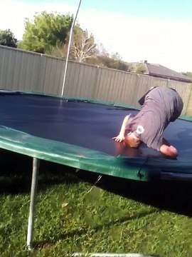 Trampoline Tricks + Our First Backflips on Ground