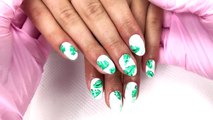 Tropikalne Zdobienia _ Liście Malowane Żelami Arte Brillante Indigo _ Manicure Hybrydowy Tutorial-S_rr0UUWkck