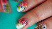 Boho chic floral freehand nail art with a cute deer-NajxEKwgZWY