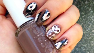 Cute owl and ikat nail art tutorial - boho chic nails-0eWiiSCvcdw