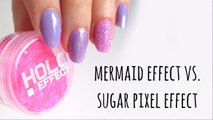 Efekt syrenki i efekt szronu - porównanie _ Mermaid effect and sugar effect nail art-jyHRPmGRQrA