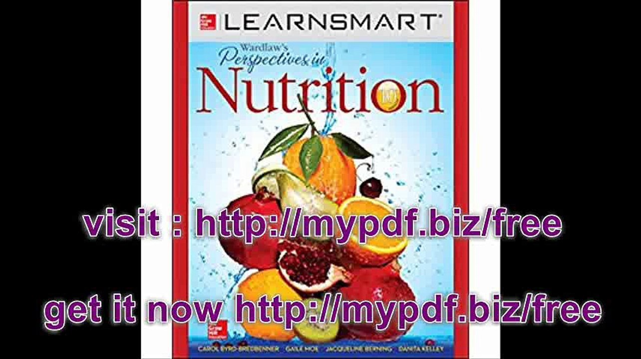 Online Access LearnSmart for Wardlaw's Perspectives in Nutrition