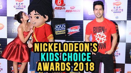 Varun Dhawan & Alia Bhatt At Nickelodeon’s Kids Choice Awards 2018