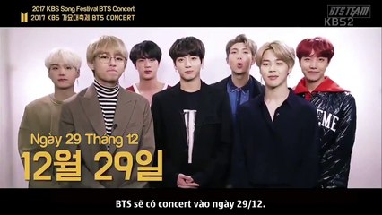 [Vietsub] 171215 KBS Song Festival - BTS Preview [BTS Team]