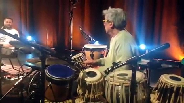 Taksim Trio ve Trilok Gurtu ZORLU PSM soundcheck...