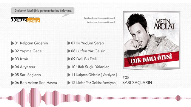 Metin Arolat - Sarı Saçların (Official Audio)