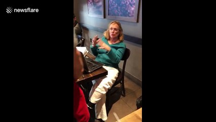 Woman kicked out of Starbucks after racist rant