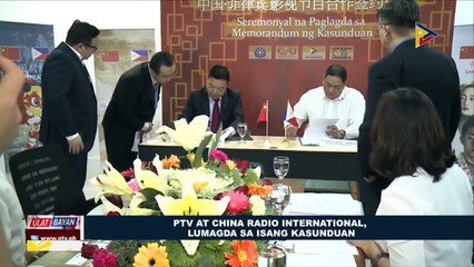 PTV at China Radio International, lumagda sa isang kasunduan