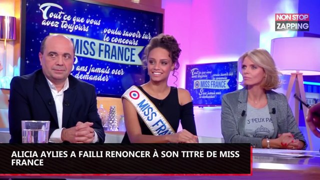 C à Vous : Alicia Aylies a failli renoncer à son titre de Miss France (Vidéo)