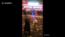 Young Star Wars fans get into character ahead of 