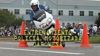 Entrenamiento Policia motorizada Japonesa uno de los mejores