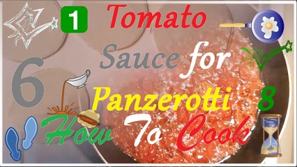 How To Cook 6 | Tomato Sauce for Panzerotti | Very Easy | Panzerotti Sauce ✔️8