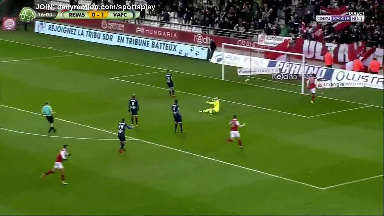 Reims 1 - 1 Valenciennes but Theoson Siebatcheu Goal