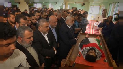 下载视频: Milhares de palestinianos em funerais de manifestantes contra medida de Trump