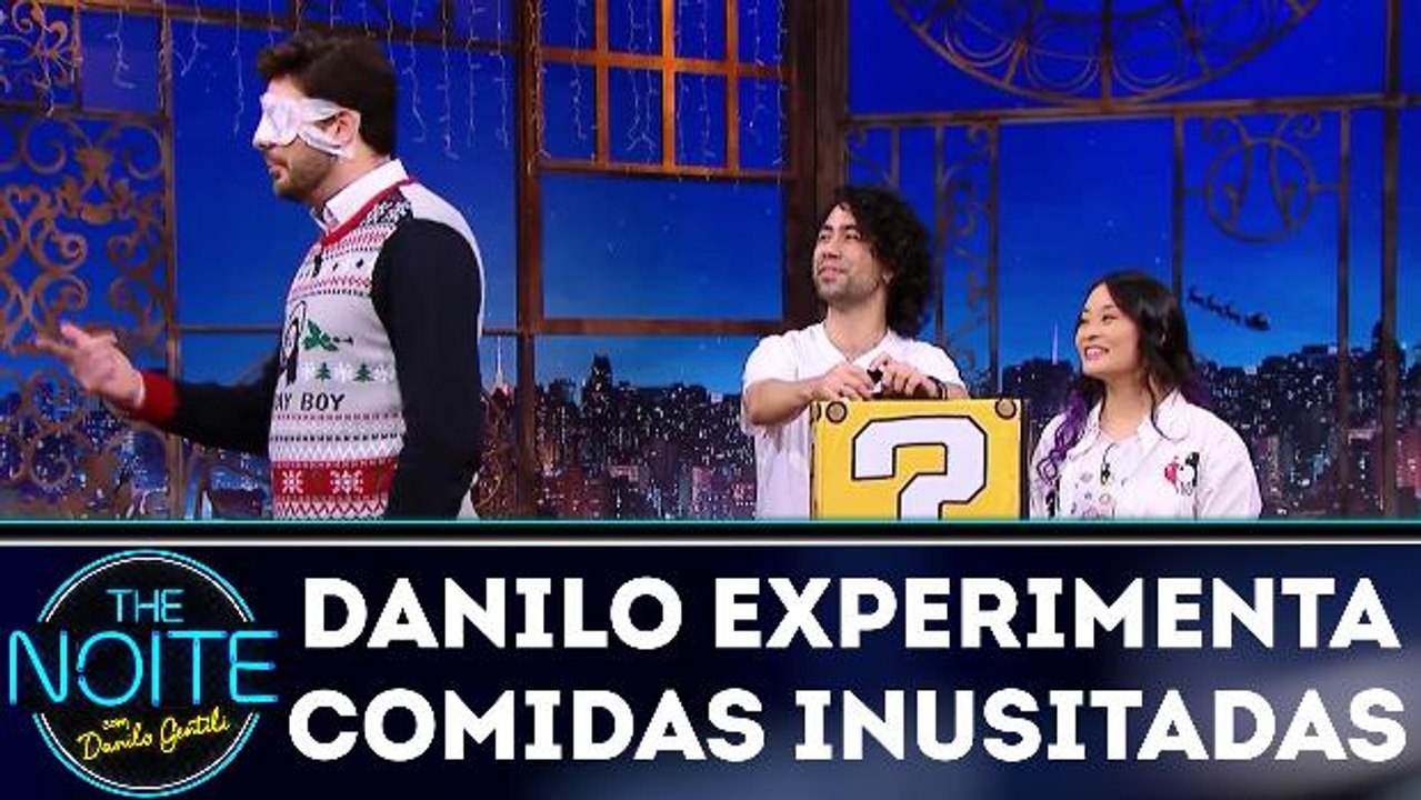 Danilo experimenta comidas inusitadas