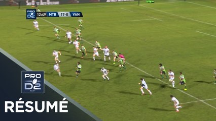 PRO D2 - Résumé Montauban-Vannes: 73-0 - J16 - Saison 2017/2018