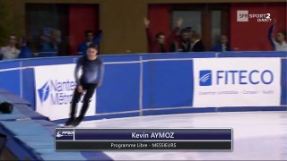 Kevin AYMOZ Free Skate Championnat de France Elite de Patinage 2018