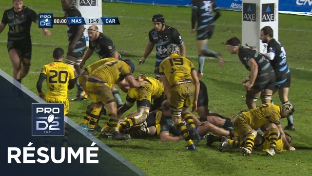 PRO D2 - Résumé Massy-Carcassonne: 13-9 - J16 - Saison 2017/2018