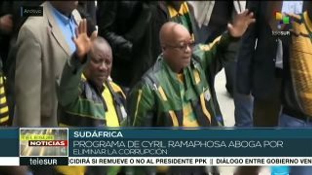 El partido gobernante en Sudáfrica elige a su nuevo líder
