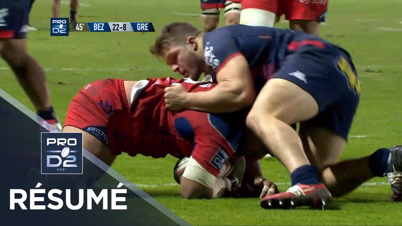 PRO D2 - Résumé Béziers-Grenoble: 38-8 - J16 - Saison 2017/2018
