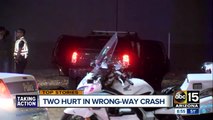 Two hurt in wrong-way crash in Phoenix