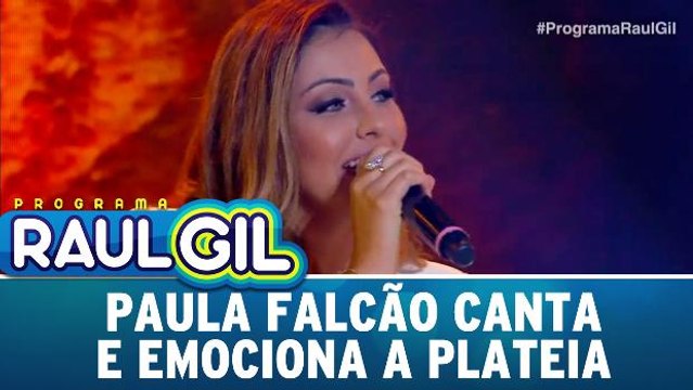 Paula Falcão canta e emociona a plateia - Programa Raul Gil - 16.12.17