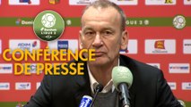 Conférence de presse Quevilly Rouen Métropole - Stade Brestois 29 (1-4) : Emmanuel DA COSTA (QRM) - Jean-Marc FURLAN (BREST) - 2017/2018